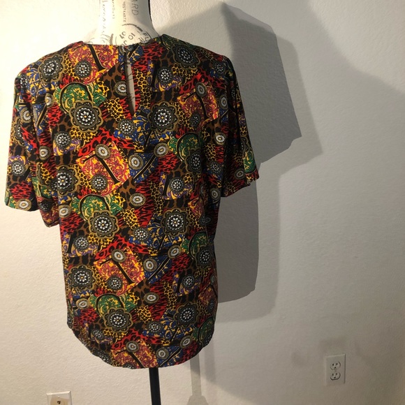 Vintage silk blouse - Picture 4 of 5